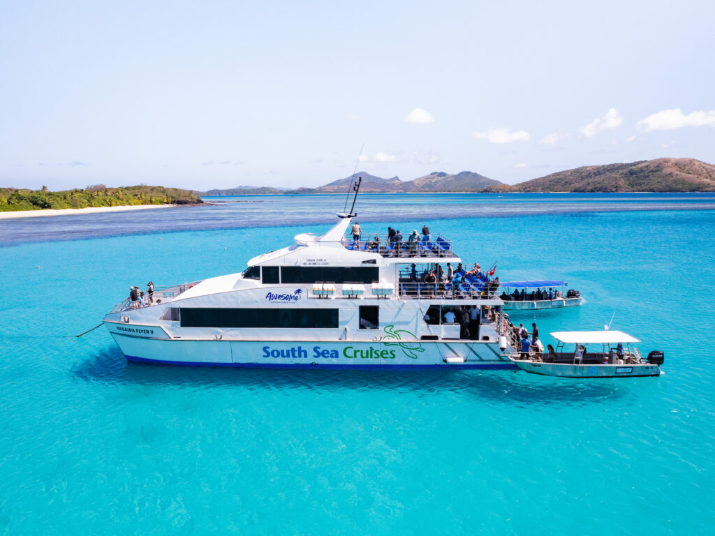 Yasawa Flyer in the Blue Lagoon