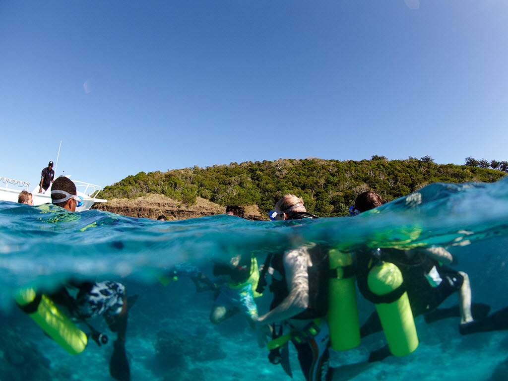 Scuba Diving water shot