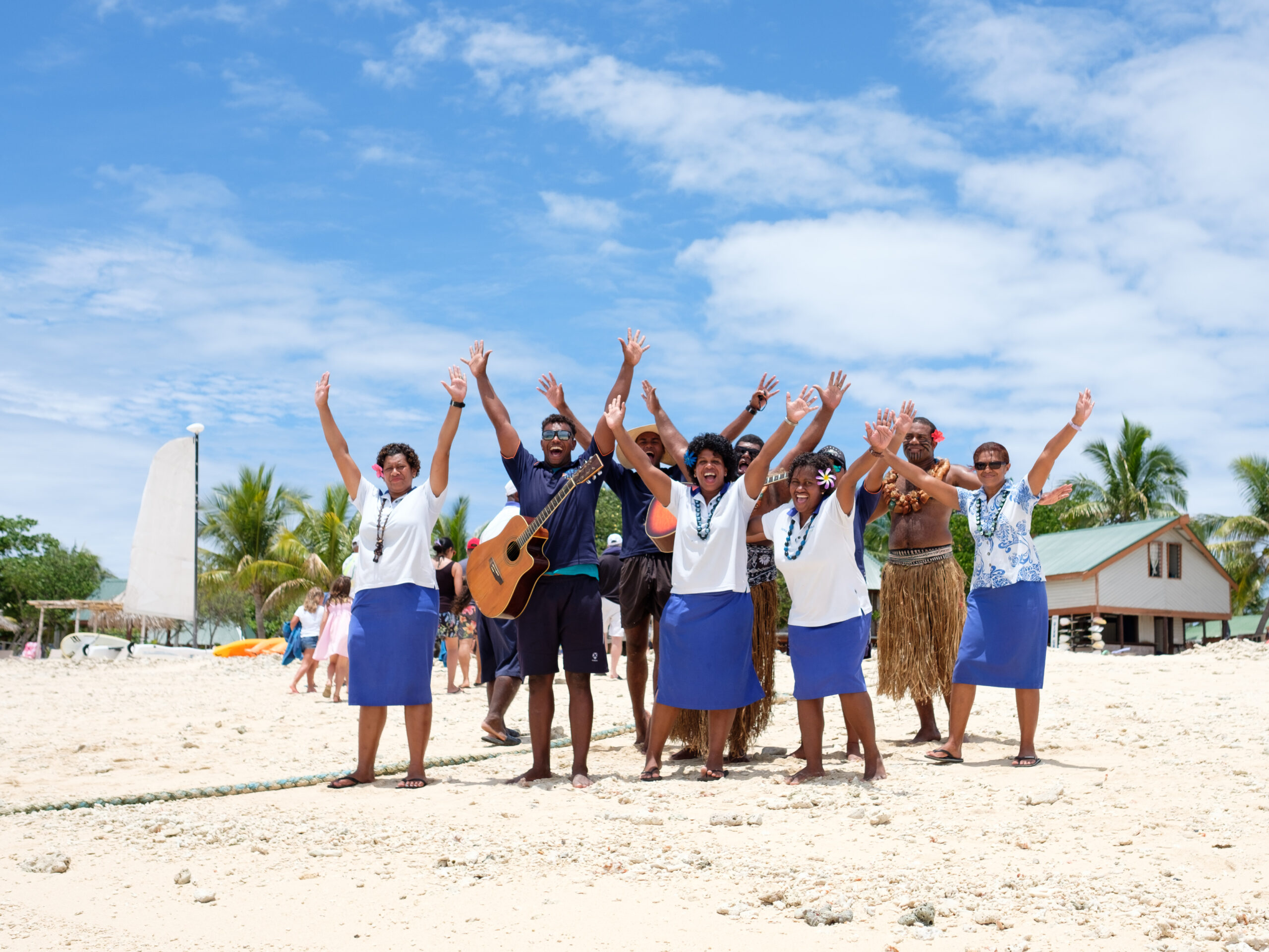 South Sea Island staff