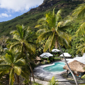 Waya Island Resort - Aerial Pool View